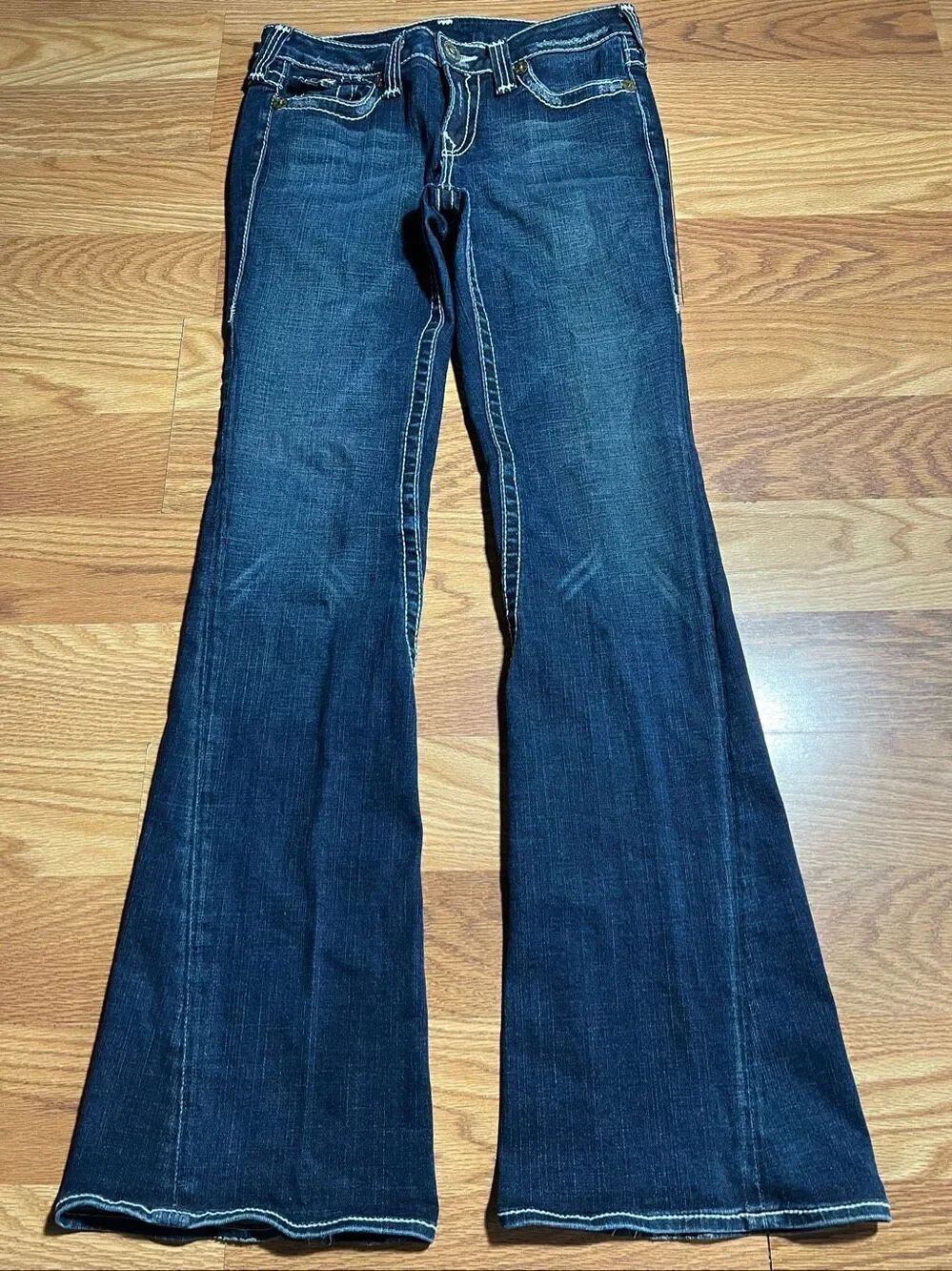 True Religion Women's 'Joey' Heritage Big T Flare Bootcut Jeans 31